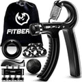 Kinetora Grip Strengthener Kit, 5 Piece Hand and Forearm Trainer